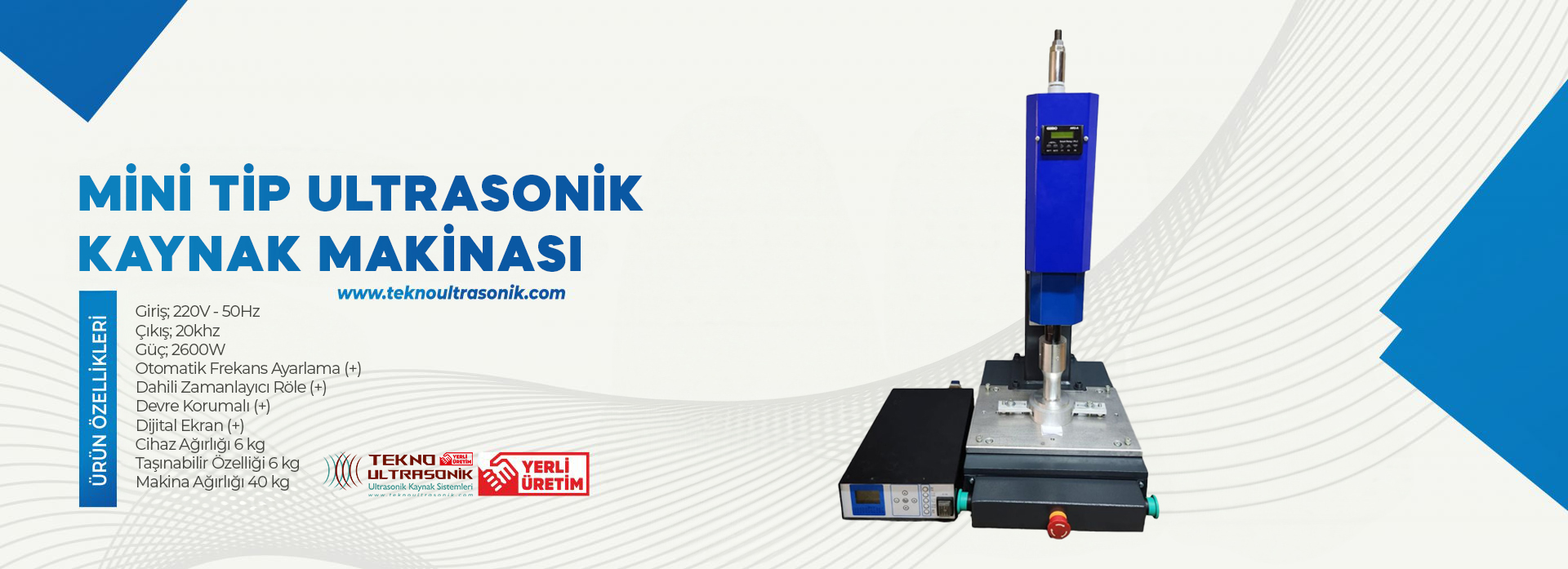 Mini Tip Ultrasonik Kaynak Makinası